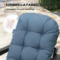 thumbnail image 6 of Pellebant Thickened Chaise Lounge Cushion with Sunbrella Fabric, 50" x 20" x 2.5", Water-Resistant & Fade-Resistant, High Back Outdoor/Indoor Patio Seat Pad (1-Pack, Spectrum Denim), 6 of 8