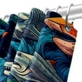 thumbnail image 5 of Shark Waterproof Printed Shower Curtain Set with Hooks for Bathroom Decoration, 5 of 5