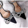 thumbnail image 2 of Women's Rhinestone Bow Satin Heel, 2 of 5