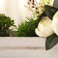 thumbnail image 4 of Balsa Circle 18x6" Natural Whitewashed Wood Rustic Rectangular Planter Box Holders Centerpieces Wedding, 4 of 7
