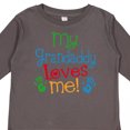 thumbnail image 4 of Inktastic My Grandaddy Loves Me Boys or Girls Long Sleeve Toddler T-Shirt, 4 of 5