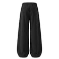 thumbnail image 6 of Men's Sweatpants Loose Striped Straight Leg Sweatpants For Men Elastic Waisted Wide Leg Pants Men's Drawstring waist Pants, 6 of 6
