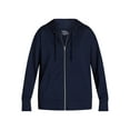 thumbnail image 2 of Time and Tru Women's and Women's Plus Zip Up Fleece Jacket with Hood, Sizes XS-4X, 2 of 5