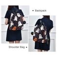 thumbnail image 4 of FORMRS Women's Travel Backpack Purse Anti-Theft Hidden Pockets Casual Shoulder Bag, White Halloween Ghosts, 4 of 7