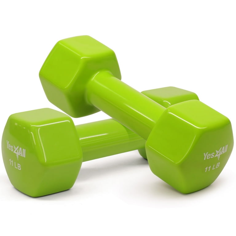 Yes4all vinyl coated dumbbells pvc hand weights for total body workout clearance