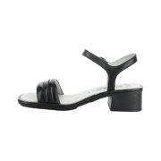 FLY London Eiva Leather Sandal, 38, Black