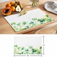 thumbnail image 6 of Spring Green Clovers Placemats Set of 8, Country Watercolor Lucky Shamrock Leaf Non-Slip Place Mats Washable Table Mats for Kitchen Dining Table Decorations Indoor/Outdoor, 6 of 9