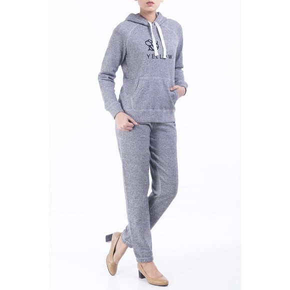 Women Fleece Hoodies and Trouser GREY