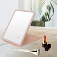 thumbnail image 2 of Espejo de maquillaje LED con interruptor táctil, ajustable de 120 degree, espejo de Rosa monocromático Yuyangstore Espejo de vanidad, 2 of 8