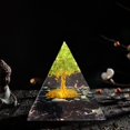 thumbnail image 1 of Crystal Energy Orgone Pyramid Árbol de la vida Prosperidad Molde Riqueza Sanar Gema, 1 of 3