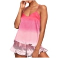 thumbnail image 2 of Conjunto de pijama de poliéster con tirantes finos y estampado de moda para mujer, 2 of 8