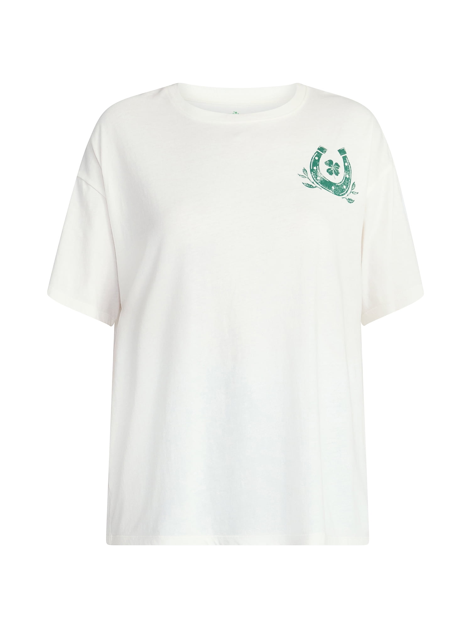 Saint Patrick's Day Women's Howdy Go Lucky Graphic Tee from Way to Celebrate, Sizes S-XXXL