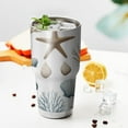 thumbnail image 3 of 30oz Coastal Coral Starfish Tumblers Stainless Steel Tumbler with Lid and Straw,Vacuum Insulated Double Wall Travel Tumbler Cups Mug with Cleaning Brush for Coffee,Tea, 3 of 7