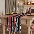 thumbnail image 2 of Table Runners 72 Inches Long Dress Scarves, Red Black Stripes Farmhouse Kitchen Table Runner, Coffee Tablerunners, Modern Gradient Abstract Lines Art 14x72 Inch, 2 of 9
