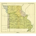 thumbnail image 2 of Hoen 22x20 White Modern Wood Framed Museum Art Print Titled - Missouri - Hoen 1896, 2 of 4