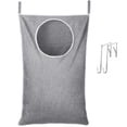 thumbnail image 1 of Cesto de ropa sucia Lifewit para colocar sobre la puerta, grande, gris claro, 1 of 8