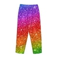 thumbnail image 5 of Kll Womens Colorful Glitter Print Pajama Pants Soft Pajama Bottoms For Women Cozy Lounge Pants, 5 of 9