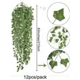 thumbnail image 5 of 12pcs Artificial Ivy Leaf Plants Vine Hanging Garland Fake Foliage Flowers Home Kitchen Garden Office Wedding Wall Decor, 5 of 5