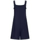 thumbnail image 4 of Mono de verano liso con botones para mujer - Mono informal sin mangas con tirantes ajustables y bolsillos laterales, 4 of 4