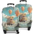 thumbnail image 1 of Travel Luggage Cover Suitcase Protector Fits 18-32 Inch Luggage Wheel Covers Patterned Travel Related Items Flower Luggage Protector Elastic Luggage Anti-scratch Suitcase Cover L, 1 of 5
