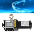 thumbnail image 3 of 3000lbs Electric Winch Kit, 24V Synthetic Rope Winch With Alloy Steel Hook And Remote Steel Cable Bracket, Portable Truck Towing Winch For ATV, UTV, Boat, Off Road, Construction, 3 of 8