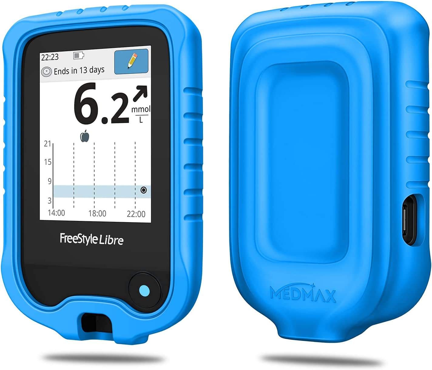 Reading Glasses Silicone Case For Freestyle Libre 2 Libre Blue Walmart Com