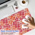 thumbnail image 4 of Long Mouse Pads for Desk,Pioneer Flower Floral Print Pattern Desk Mats on Top Of Desks, Desk Mouse Pad Extra Large with 3mm Non-Slip Base and Stitched Edge for Gaming,Office,Work,Home 31.5"x15.7", 4 of 6