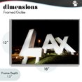 thumbnail image 4 of Stupell Industries Industrial LA Airport Structure Gray Framed Giclee Art, 18 x 12, by Scott Stulberg, 4 of 8