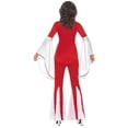 thumbnail image 3 of Super Trooper Costume Adult Red 70s Disco Medium Female Fancy Dress Party Book Week Halloween, 3 of 4
