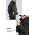 thumbnail image 2 of Pull à Col Roulé pour Hommes, Pull en Molleton Hip Hop, Sweat à Capuche, Chandail en Molleton Oversize Urbain, 2 of 5