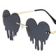 thumbnail image 4 of Gafas de sol de corazón Sunnimix para mujer coloridas gris, 4 of 5