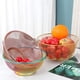 thumbnail image 4 of Cesta de frutas de acero inoxidable, cesta de almacenamiento de frutas, cuenco de alambre para cocina con pan y verduras, diseño elegante con construcción de acero resistente - Arcoíris, 4 of 8