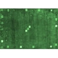 thumbnail image 1 of Ahgly Company Indoor Rectangle Abstract Emerald Green Contemporary Area Rugs, 7' x 9', 1 of 4