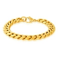 thumbnail image 6 of Invicta Jewelry Men's Curb Chain Gold Plated Steel Bracelet (12mm) - 8.75", 6 of 8