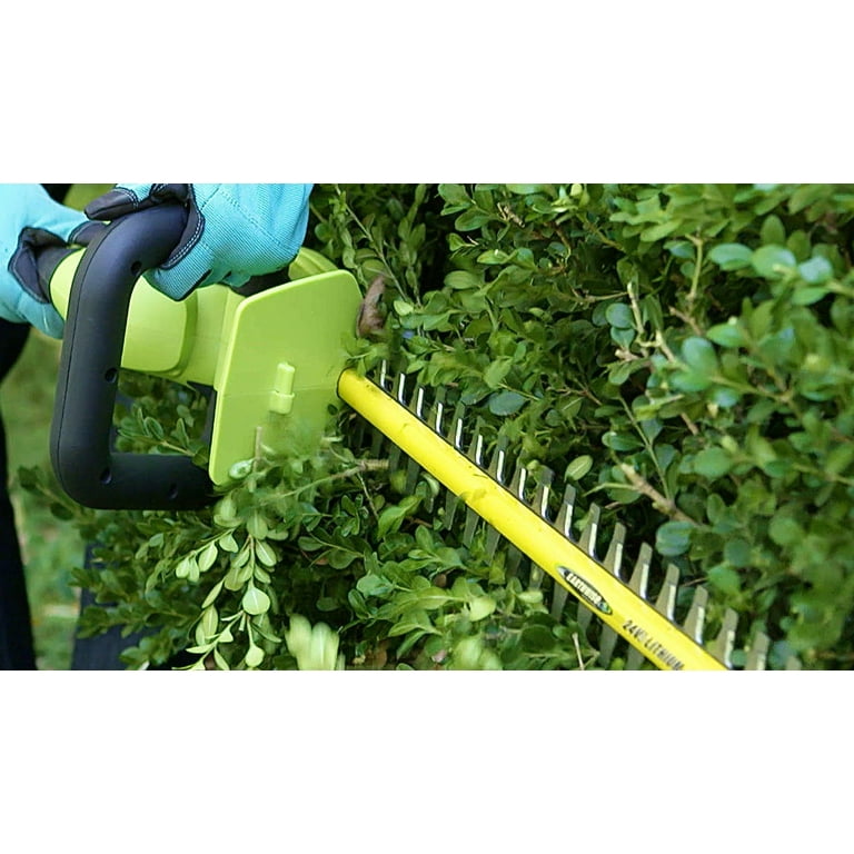 Earthwise LHT12422 24-Volt Lithium Ion Cordless Electric Hedge Trimmer 22  Blade (battery and charger included) 