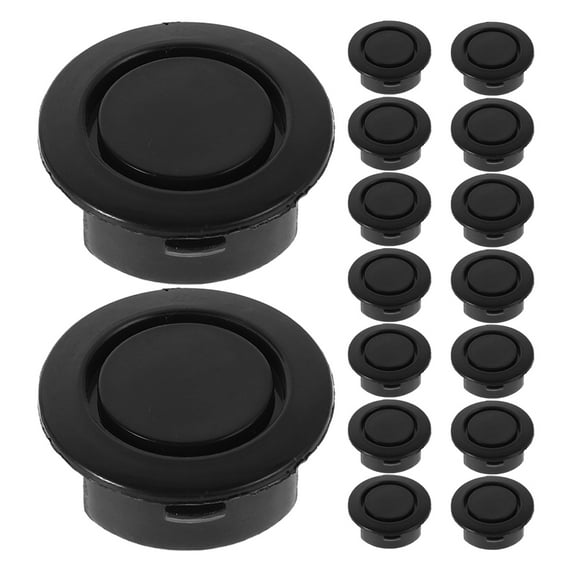 LOLIPPYY 20Pcs Auto Bumper Hole Plug Black Rubber Material Easy Install Compatible with Rear Front Bumper Holes