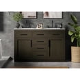 thumbnail image 2 of Elegant Kitchen and Bath Alden 54 inch Double Bathroom Vanity in Mocha Brown, 2 of 10