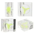 thumbnail image 3 of 3 Impeller  Meter, G1/4 Thread Polishing Water  Meter, Transparent + Green For PC Water Cooling System, 3 of 8