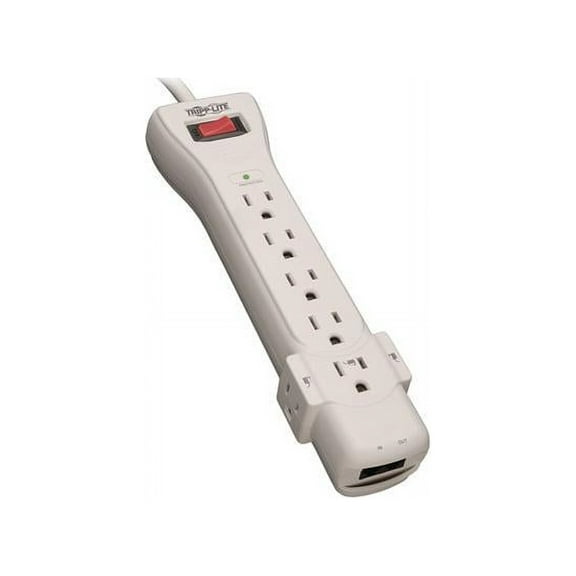 Tripp Lite Protect It! 7-Outlet Surge Protector w/ Fax/Modem Protection, 1080 J