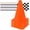 24PCS, variant on Mini Traffic Cones(With Hole on Top)with Racing Checkered Flags, Sports Safety Cones for Soccer Cones and Basketball Practice Equipment - Mini Orange Cones for Soccer Practice and Small Driving P