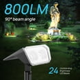 thumbnail image 4 of Luces Solares de Foco Consciot 24 LED Impermeables Paquete de 4, 4 of 9