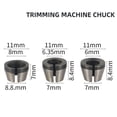 thumbnail image 4 of Lefu 8pcs 6mm 6.35mm 8mm Collet Chuck For Engraving Trimming Machine Electric Router, 4 of 9