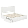 thumbnail image 2 of AFI Madison King Wood Platform Bed with Matching Footboard and Storage Drawers, White, 2 of 6