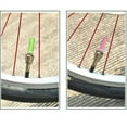 thumbnail image 6 of Yoone 2 Pcs Tire Valve Light Bicycle Motorcycle Wheel Tyre-Light Cap Flash Lamp Neon, 6 of 8