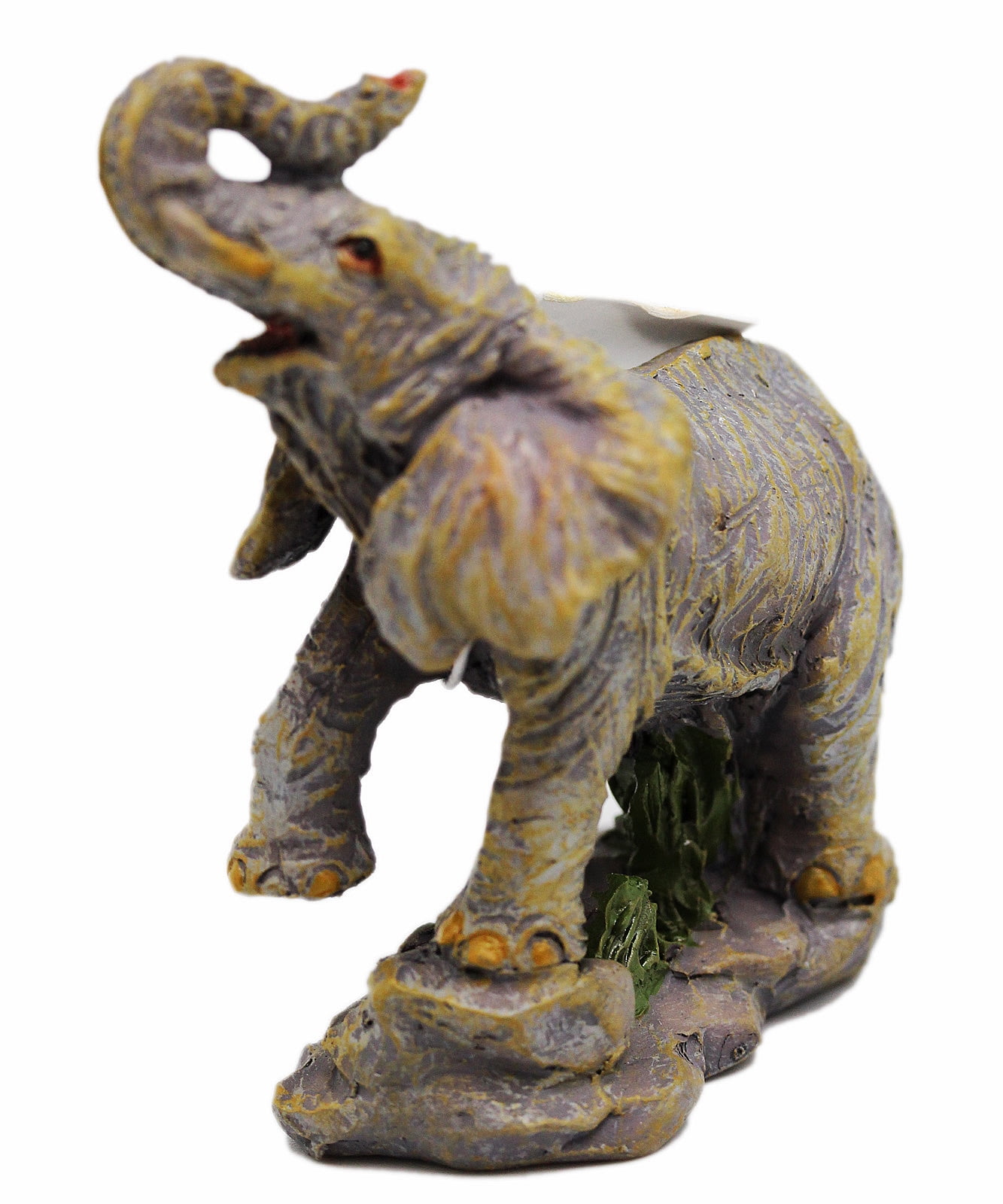 Posing Elephant Figurine Trunk Touching Forehead