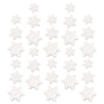thumbnail image 3 of 50Pcs White Resin Snowflake Ornament for Christmas Home Decoration Craft Projects, 3 of 8