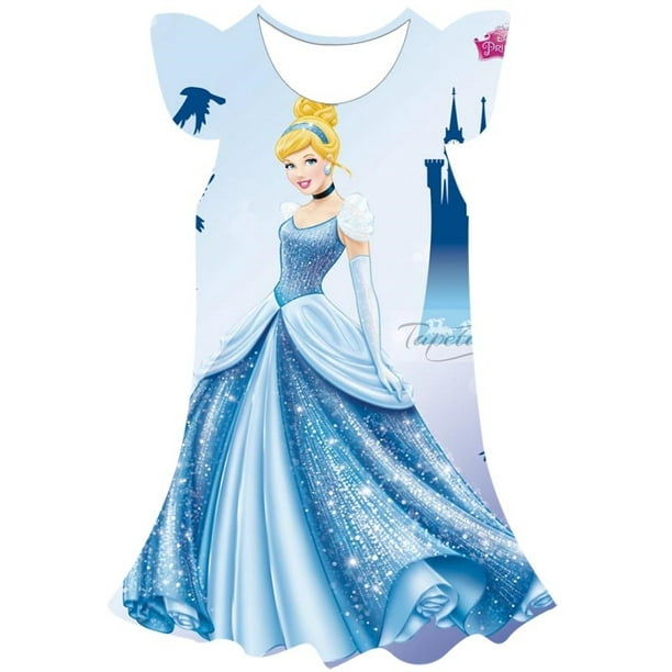 2022 enfants vêtements filles été Disney point imprimer tenue décontractée  quotidien bébé filles jolies robes pour enfants 2-12 ans