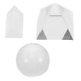 thumbnail image 5 of HEMOTON 3pcs Crystal Pyramid Prism Optical Triangular Prism for Teaching Playing Photography Science and Home Decor Crystal, 5 of 7