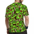 thumbnail image 3 of T Shirt For Men Avocado Salad Gym T-Shirt Green Fruit Print Popular T-Shirts Man Retro Tshirt Beach, 3 of 7