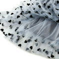 thumbnail image 3 of OAVQHLG3B Fashion Womens Tulle Tutu Skirts Long Vintage Love Heart Printed High Waist Mesh Pleated A-Line Flowy Swing Skirt, 3 of 6